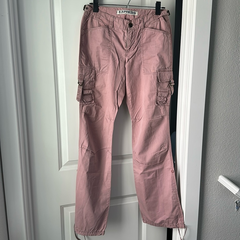 Express Pink Cargo Pants Size 2